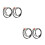 Audio Y-Splitter Cable 2 to 3.5mm 4 pcs 6