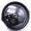 Aluminum Alloy Motorcycle Headlight Adapter 7 Inch Black 6