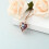 Rozenbloem crematie as hanger ketting 3