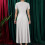 Hellgraues Swingkleid in Übergröße für Damen mit Bindegürtel und 4