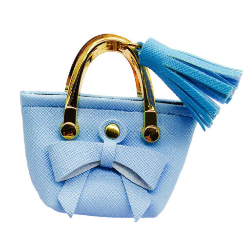 1/6 Scale Handbag with Bow Tie for 12" BJD Dolls Light Blue 1