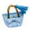1/6 Scale Handbag with Bow Tie for 12" BJD Dolls Light Blue 3