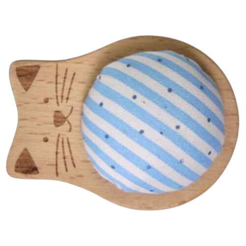 Sewing Pin Holder Round DIY Craft Cushion Blue 2