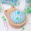 Sewing Pin Holder Round DIY Craft Cushion Blue 6