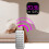 Horloge murale LED 7 pouces avec télécommande, 2 alarmes, date et 1