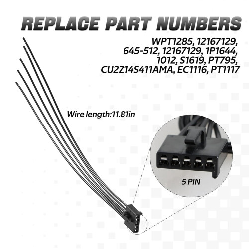 Blower Motor Resistor Connector Wire Harness for Ford 2