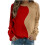 Felpa da donna a blocchi di colore, girocollo, maniche raglan 2
