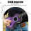 Ukulele per bambini a forma di ippopotamo viola da 20 pollici con corde vere e 2
