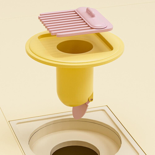 Shower Drain Trap Valve Rust-Resistant Detachable Mesh 1