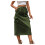 Dames denim utility rok met elastische taille, A-lijn minirok 2