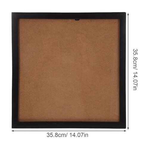 Record Album Frame Black Wood Square 1 Pack 1