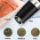 Gravity Electric Salt and Pepper Grinder with LED Light and 5