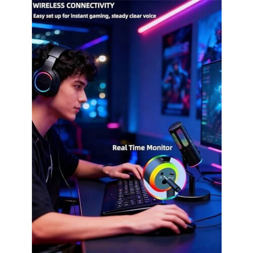 Wireless USB Microphone for iPhone PC Laptop with Volume 1
