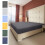 King Size Fitted Sheet Blue Brushed Microfiber 70x60x11.8 In 4