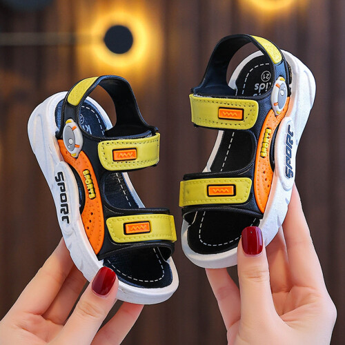 Boys Walking Sandals Black 3-3.5 Years 2