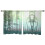 Sheer Curtains Fall Green Gradient 52x54 in Voile Drapes 7