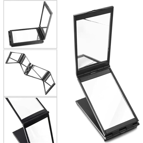 Nishomee Folding Mirror 360 Haircutting Makeup 2 pcs 2