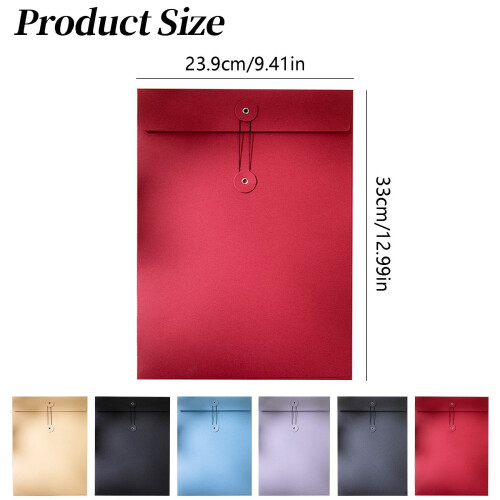 Stationery Set Envelopes with Thread Seals Thick Cowhide 2