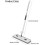 Lilyon 360 Rotating Flat Mop with Dewatering Scraper, 54" 7