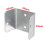 Galvanized Fence Panel Clips 32mm-50mm 10 Pack 2