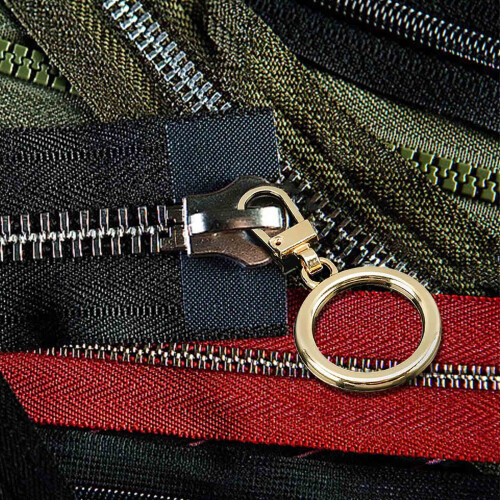 Metal Zipper Pull Replacement Gold Detachable Slider for 1