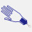 Pro Golf Gloves Stretcher Holder Drying Shaper Tool ABS Blue 7