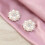 Silver-Plated Flatback Rhinestone Buttons 10 pcs 6