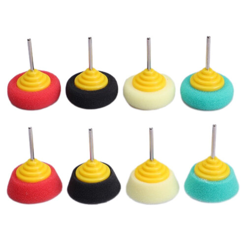 Mini Polishing Sponge Buffing Wheel 40mm 3mm Shank 2