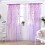 Sheer Voile Curtain Panel Floral Print 100 inch Polyester 5