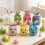 Easter rabbit bow drawstring bag with ears, 1 piece 1