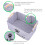 Grey Felt Storage Container for Pet Toys and Accessories 8