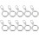 Metal Zipper Pull Replacement White Detachable Slider 1 Pack 4