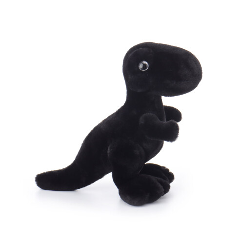 Zwarte pluche dinosaurus van 25 cm. 1