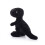 Zwarte pluche dinosaurus van 25 cm. 3