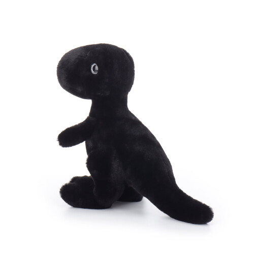 Zwarte pluche dinosaurus van 25 cm. 2
