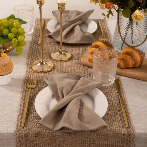 Green Easter Cloth Napkins Linen Cotton 6-Pack 2