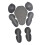 Motorcycle Shoulder and Elbow Pads Set 7 Pieces Adjustable 5