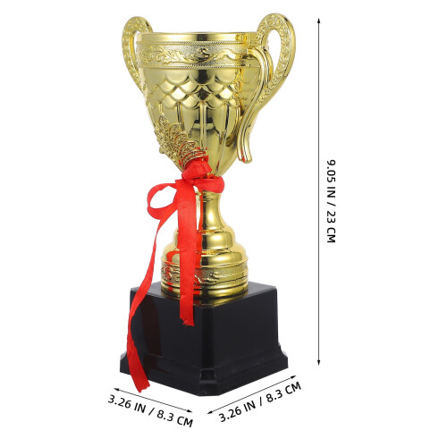 Golden Plastic Trophy for Ceremony Decoration 1