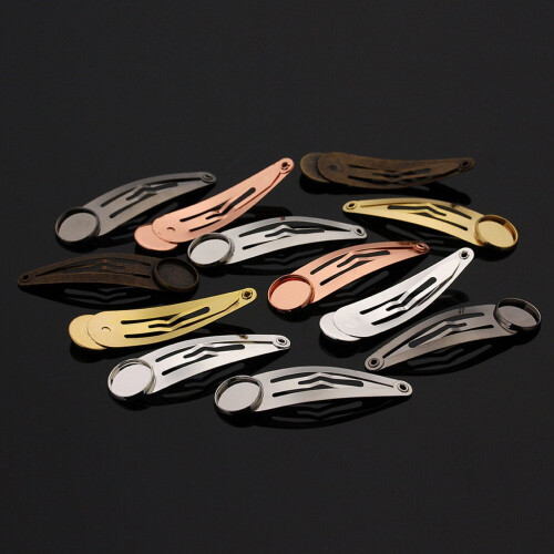 Presilhas de cabelo de ferro, 10 unidades, 1,97 x 0,47 x 0,39 polegadas 1