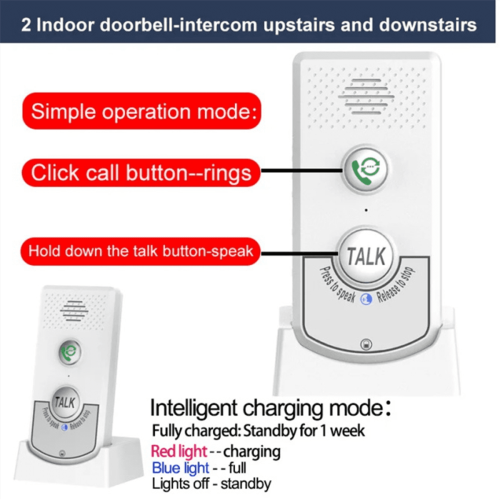 2.4G Wireless Door Intercom with Two-Way Audio 2