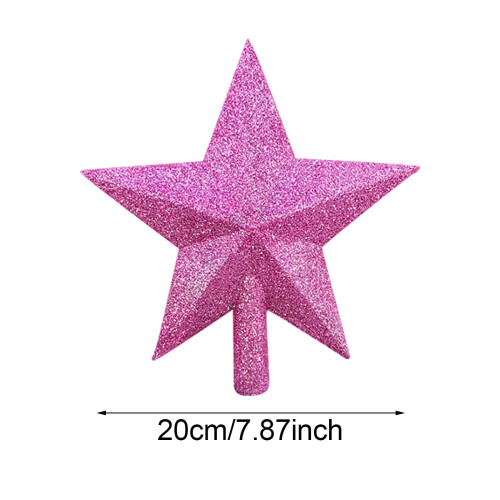 Glitter Christmas Star Tree Topper 20 cm 2