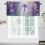 Purple Floral Valance Curtains 54x18 in 2 Panel 2