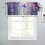 Purple Floral Valance Curtains 54x18 in 2 Panel 4