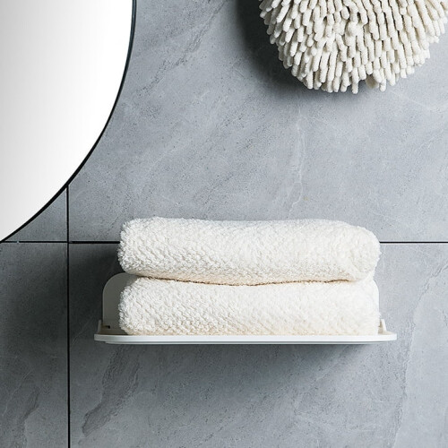 Bathroom Towel Rack Wall-Mounted Foldable 2 Set 2