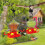 Hummingbird Feeder Pumpkin Shape Ant-Proof 5 Ports 6