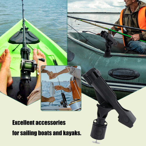 Rod Holder Universal Track-Mounted Rotating 360 1
