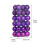 Purple Electroplated Christmas Balls, 36pcs 5