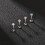 Surgical Steel Labret Stud for Lip Helix Tragus Piercing 8 3