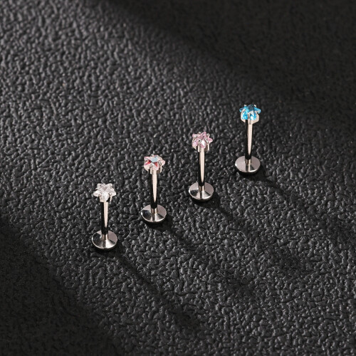 Surgical Steel Labret Stud for Lip Helix Tragus Piercing 8 2