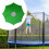 Skuggskydd för 10FT-trampolin med 8 stänger 7